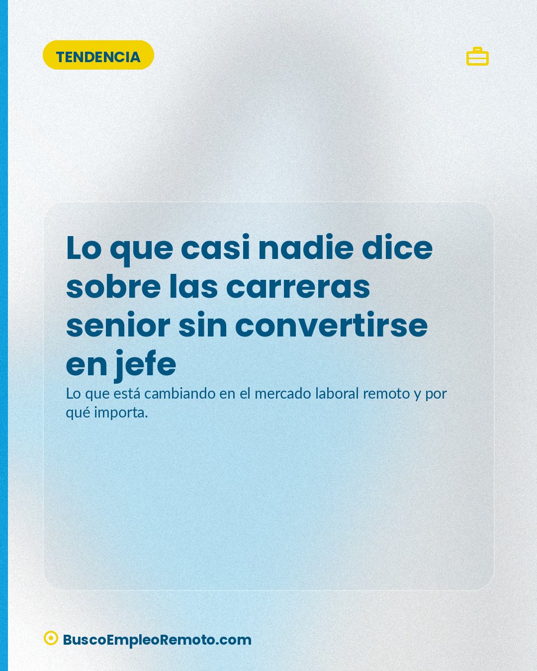 Lo que casi nadie dice sobre las carreras senior sin convertirse en jefe · imagen 1 de 1