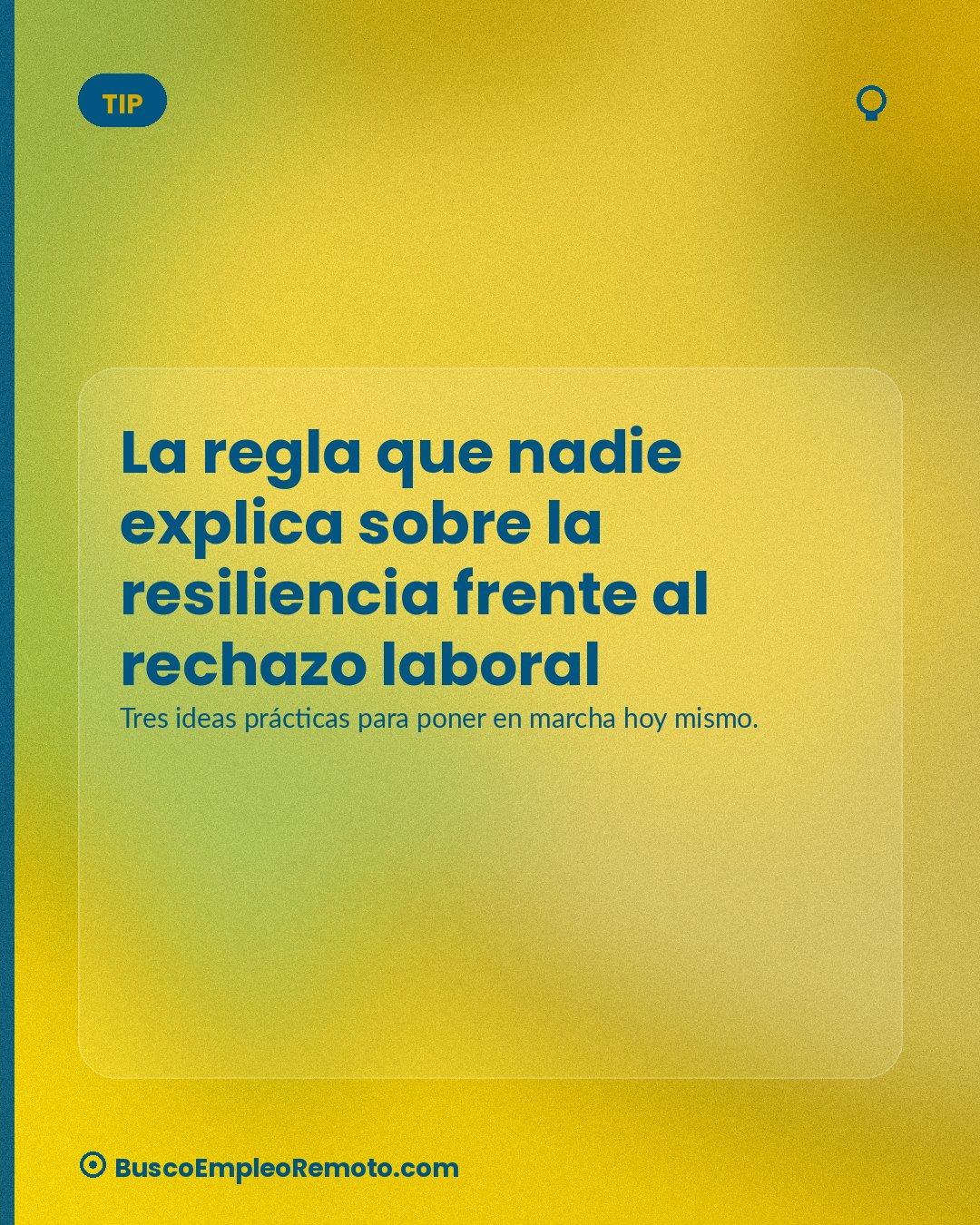 La regla que nadie explica sobre la resiliencia frente al rechazo laboral · imagen 1 de 1