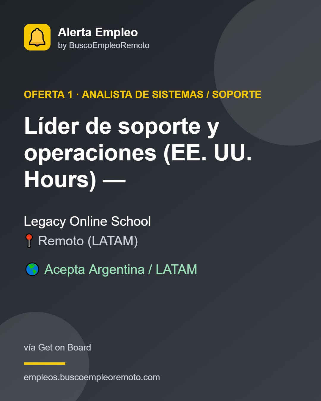 Analista de Sistemas / Soporte · 30 ofertas · imagen 2 de 6