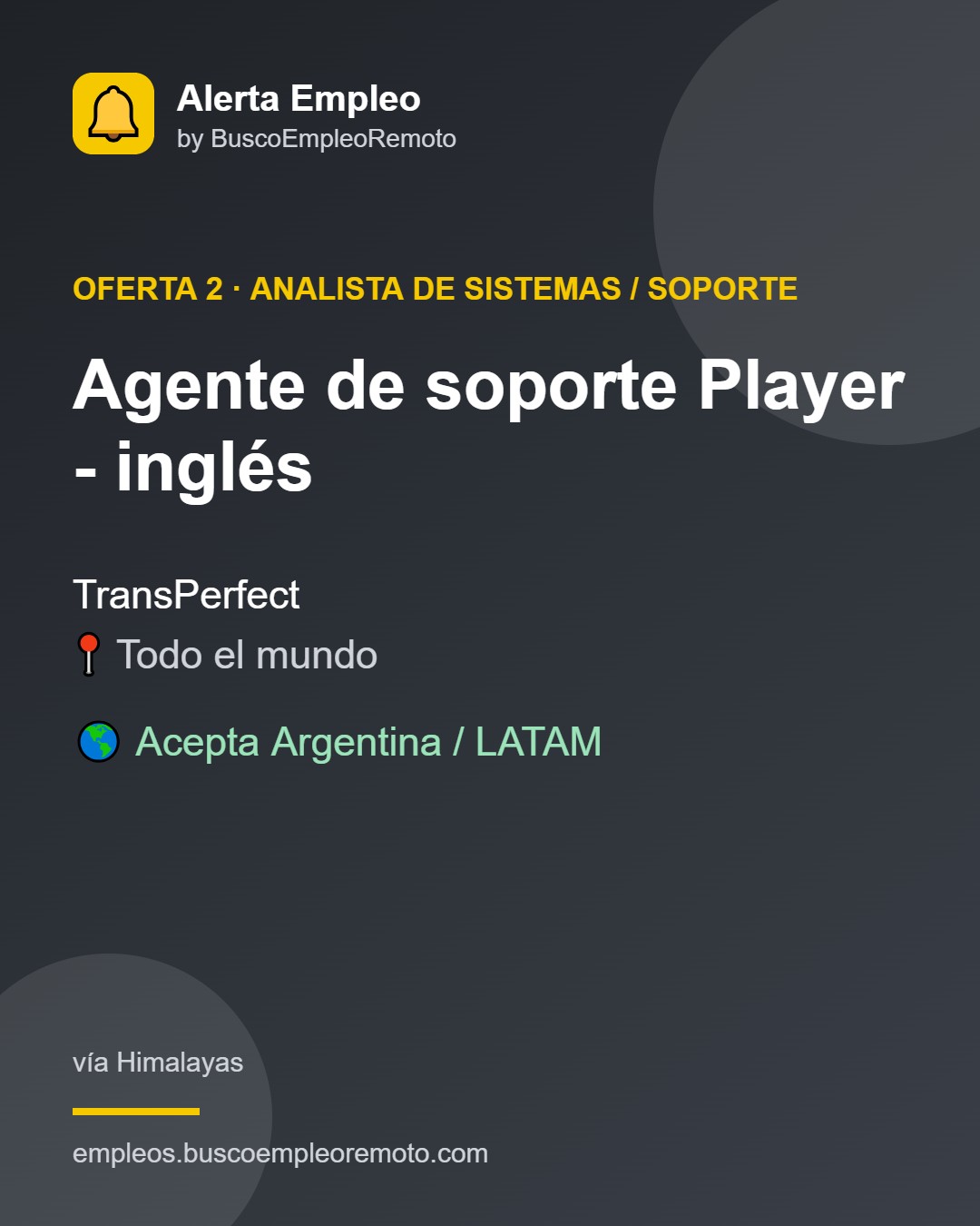 Analista de Sistemas / Soporte · 30 ofertas · imagen 3 de 6
