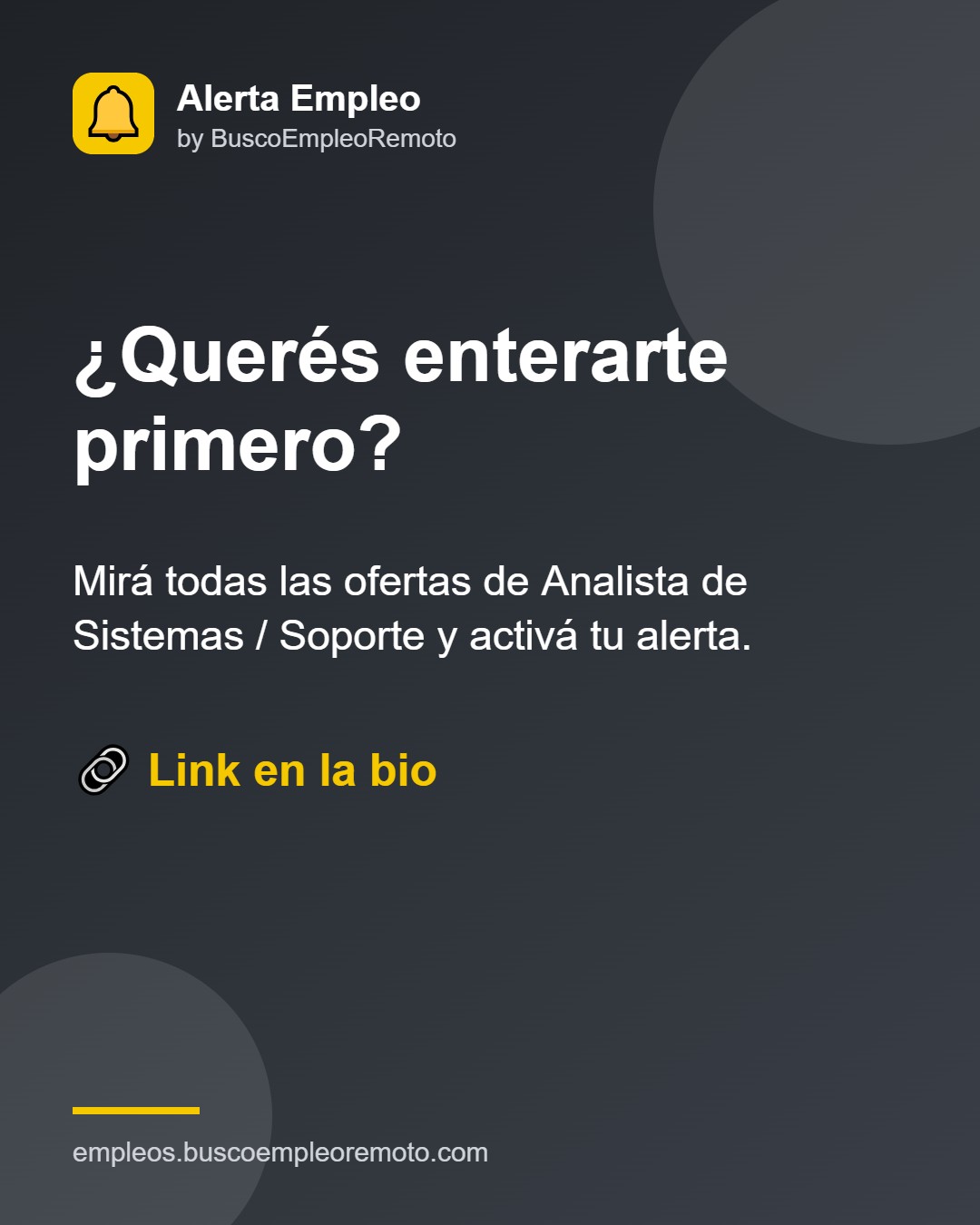 Analista de Sistemas / Soporte · 30 ofertas · imagen 6 de 6