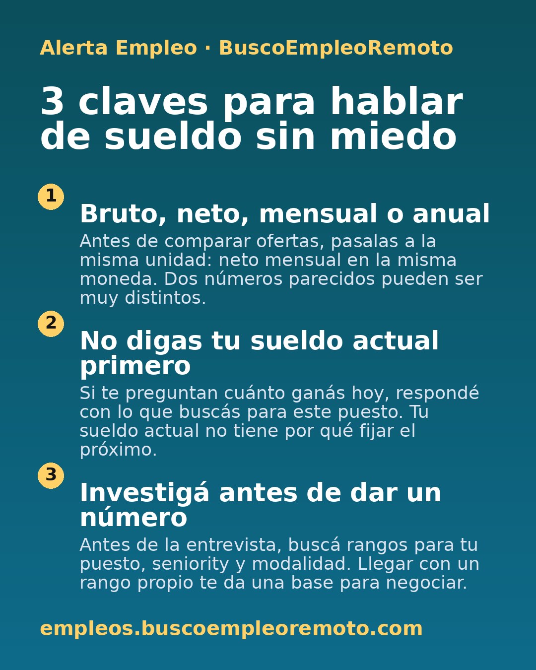 3 claves para hablar de sueldo sin miedo · imagen 1 de 1
