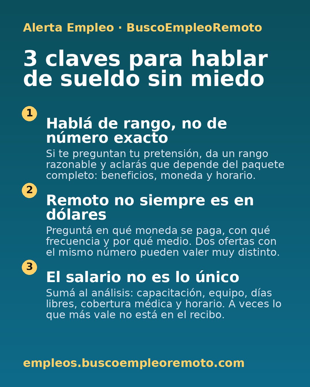 3 claves para hablar de sueldo sin miedo