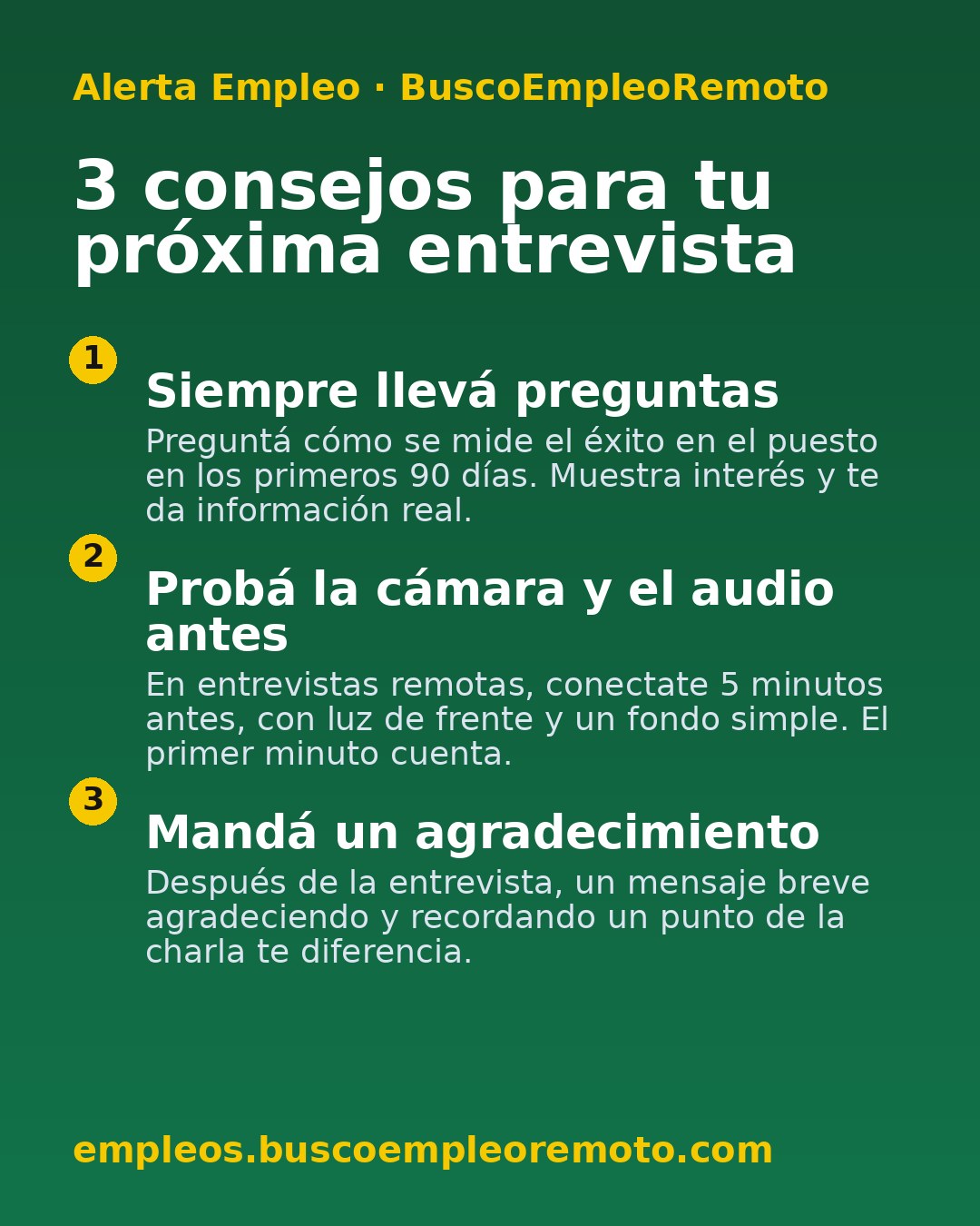3 consejos para tu próxima entrevista