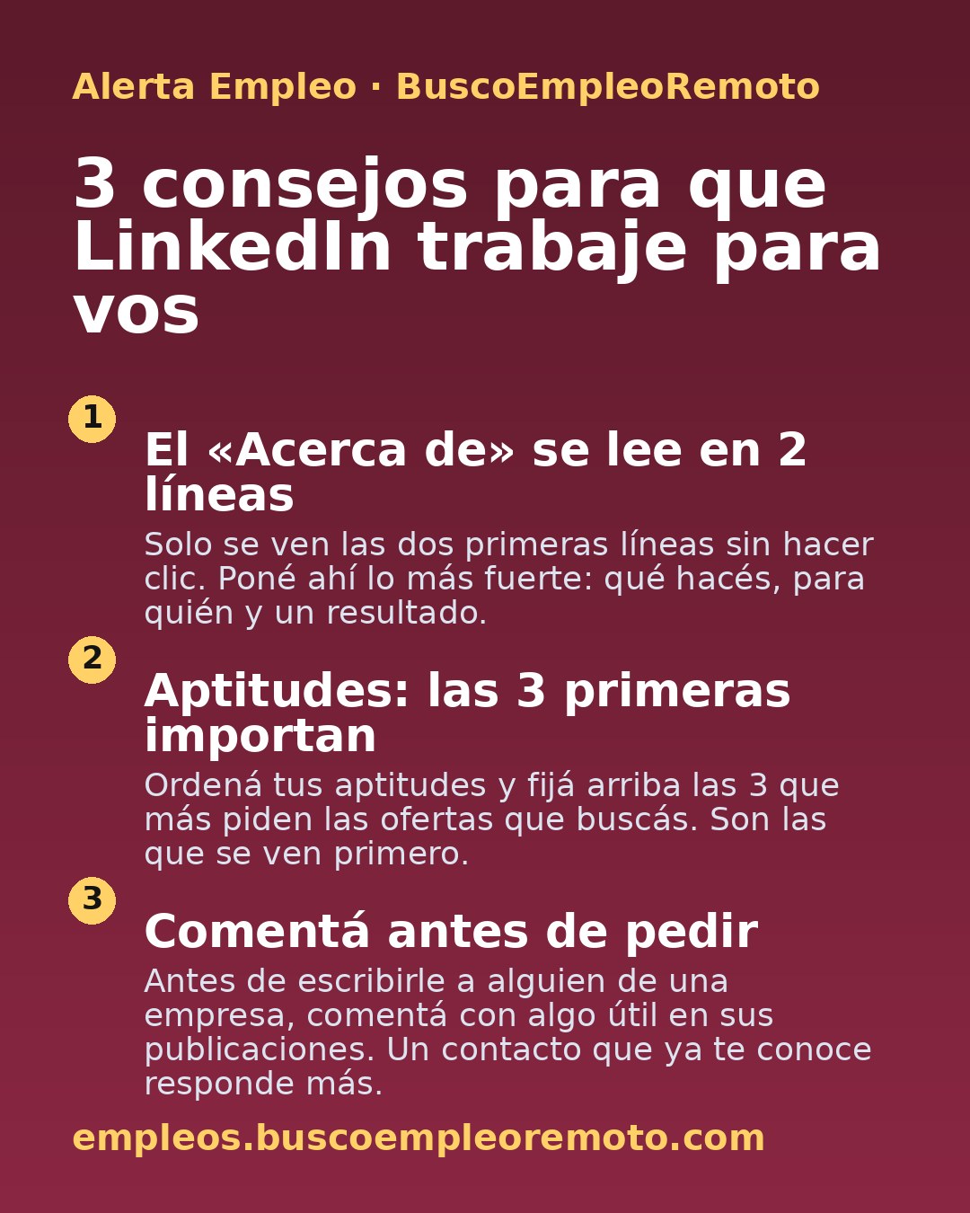 3 consejos para que LinkedIn trabaje para vos