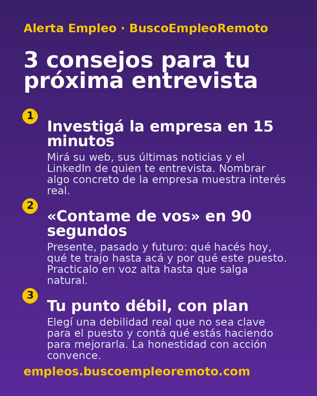 3 consejos para tu próxima entrevista