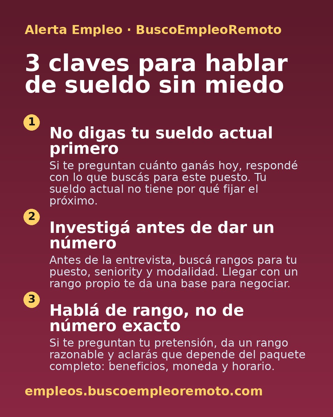 3 claves para hablar de sueldo sin miedo