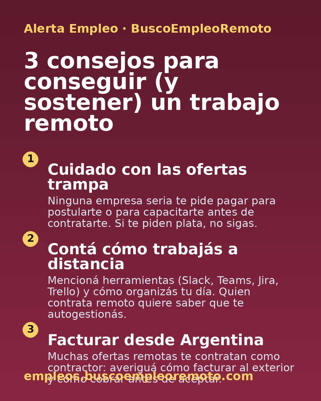 3 consejos para conseguir (y sostener) un trabajo remoto